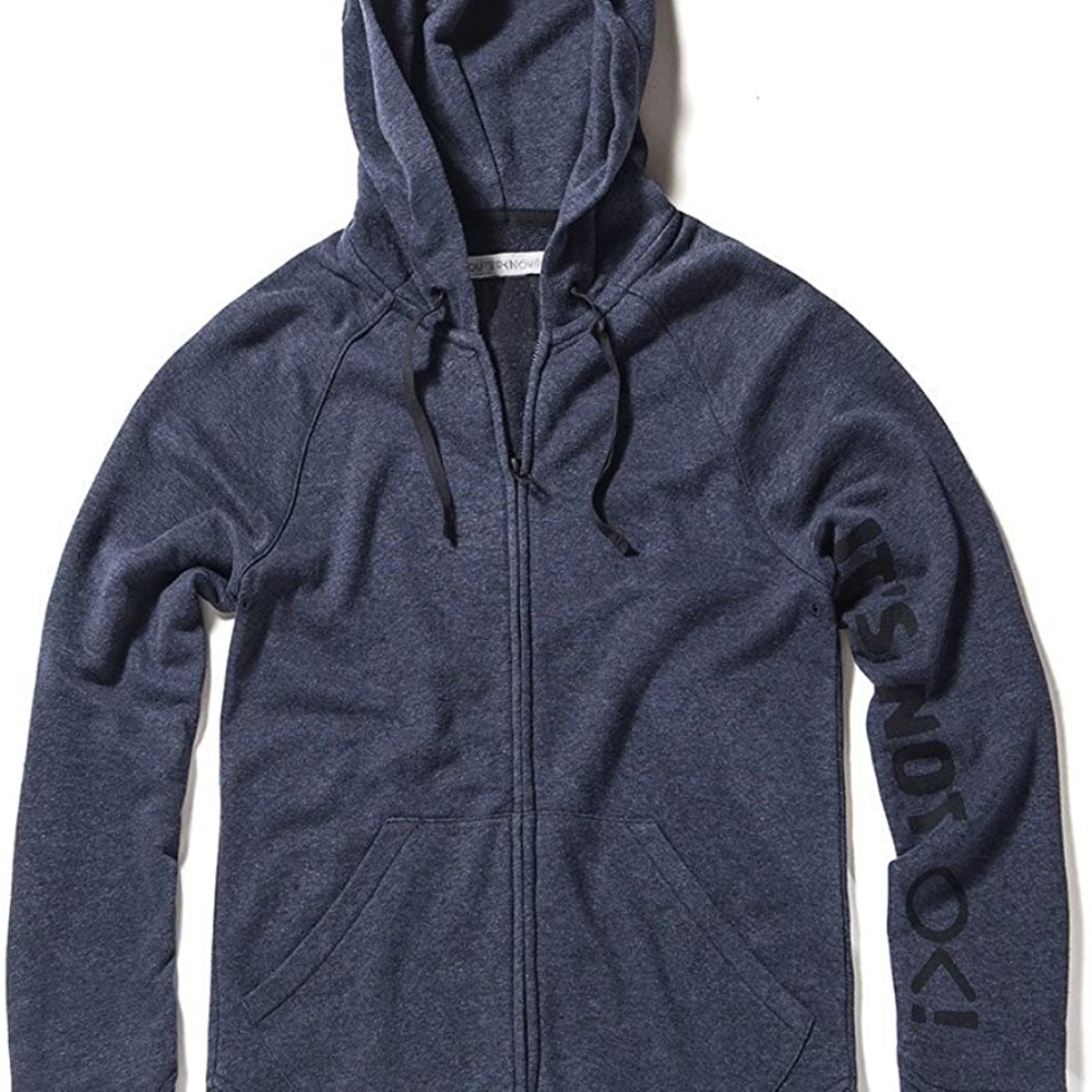 Outerknown Men's Its Not Ok Hoodie, X - Large, Indigo